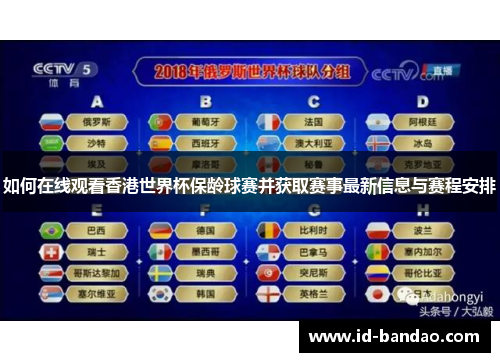 如何在线观看香港世界杯保龄球赛并获取赛事最新信息与赛程安排